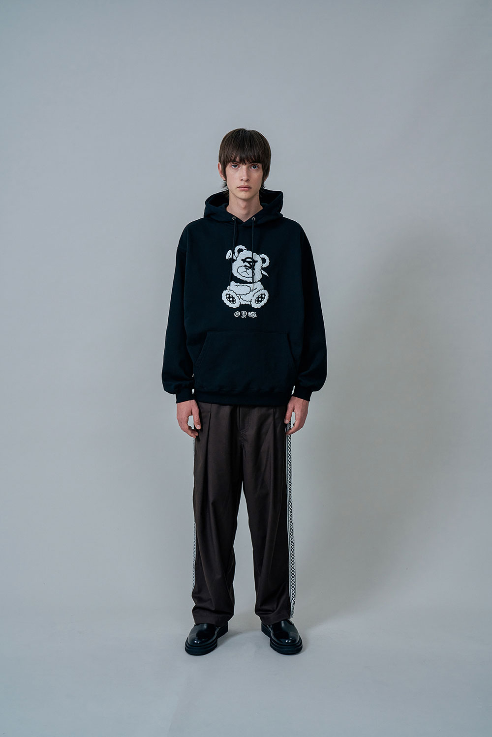 Oy オーワイ 正規品 Oy Goth Odolly Hoodie 全3色 あす楽対応 韓国ブランド 韓国ファッション パーカー フーディー スウェット プルパーカー オードリー ベア クマ ロゴ ユニセックス メンズ レディース ストリート Fikrimahsul Com