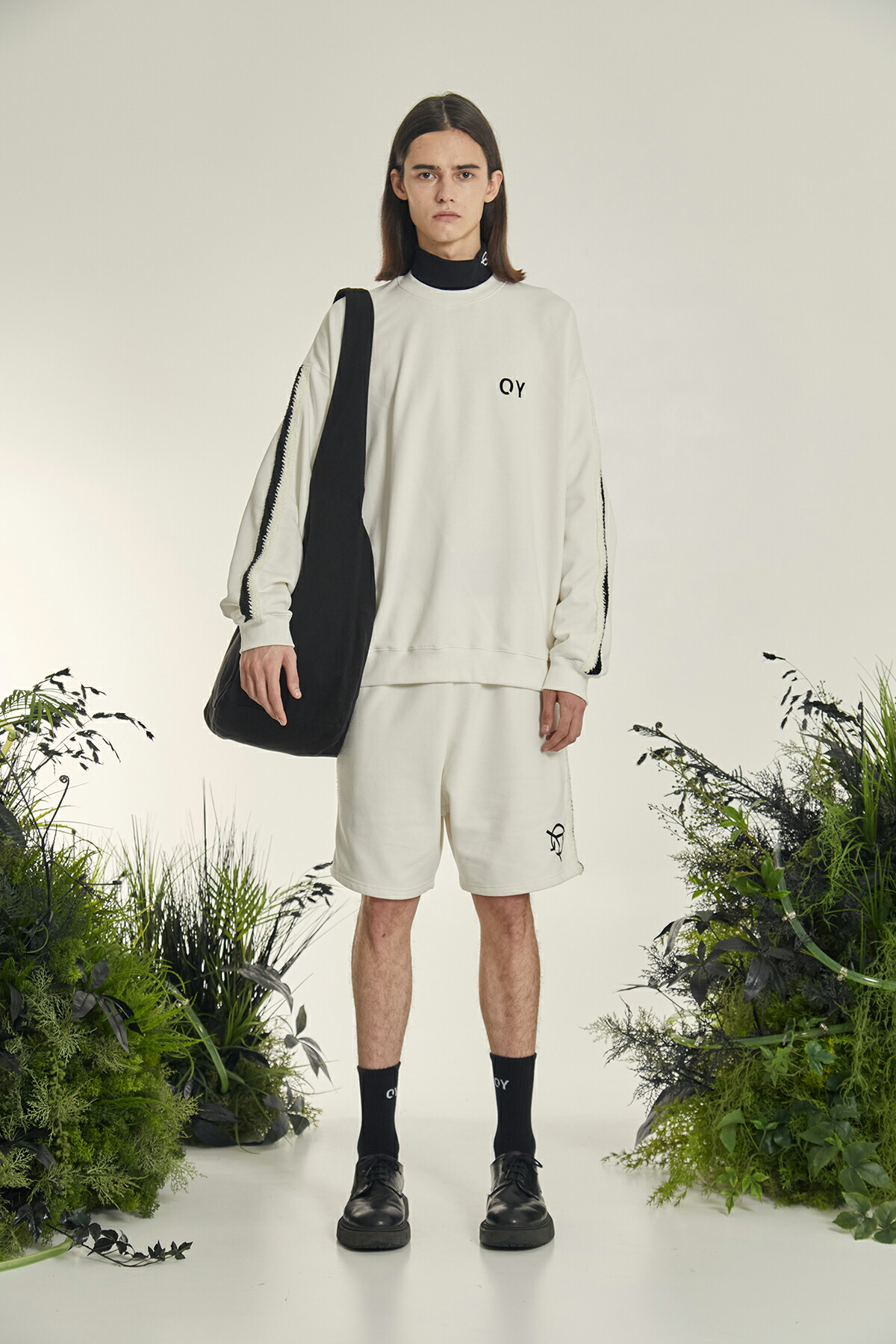 21年最新海外 Oy オーワイ ロゴクロス バッグ Pants Pocket Logo Cross Bag韓国ブランド 韓国ファッション ショルダーバッグ メンズ レディース ユニセックス 原宿 ストリート 斜め掛け カバン 鞄 黒 ブラック 大容量 秋 冬 22aw 新作 Fucoa Cl