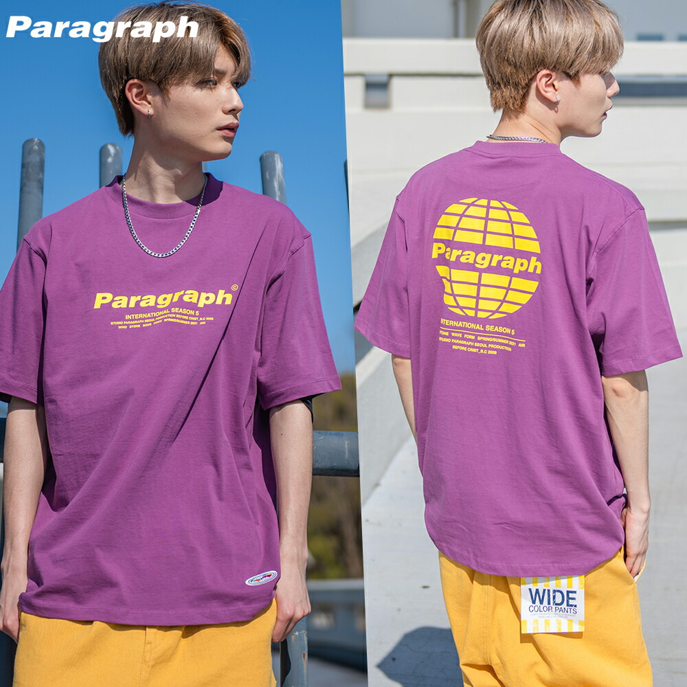 Paragraph パラグラフ 正規品 ロゴ Tシャツ 全5色韓国 韓国ブランド 韓国ファッション トップス 半袖 ユニセックス メンズ レディース ストリート メーカー公式ショップ