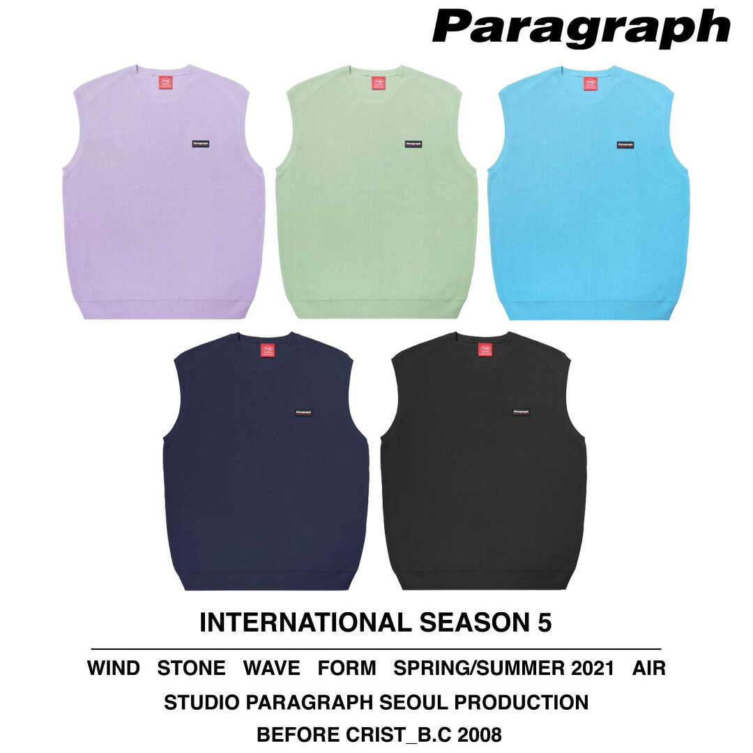 オープニング大放出セール Paragraph パラグラフ ロゴベスト 全5色 あす楽対応 韓国 韓国ブランド 韓国ファッション トップス ベスト ロゴ ユニセックス メンズ レディース 原宿 ストリート 安いそれに目立つ Monik Fi
