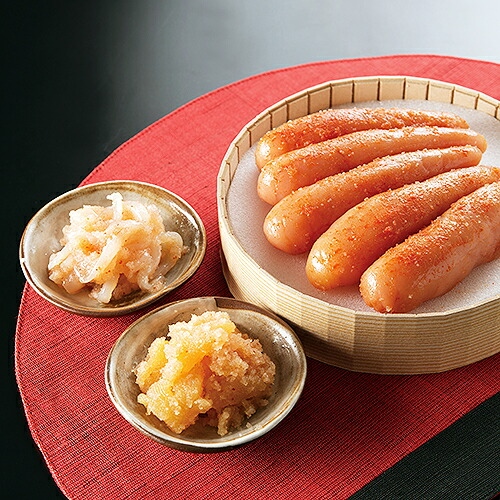 【送料無料】※明太子が選べるギフトセット※ 【無着色 辛子明太子】うまかもんセット（いか明太子・数の子明太子）