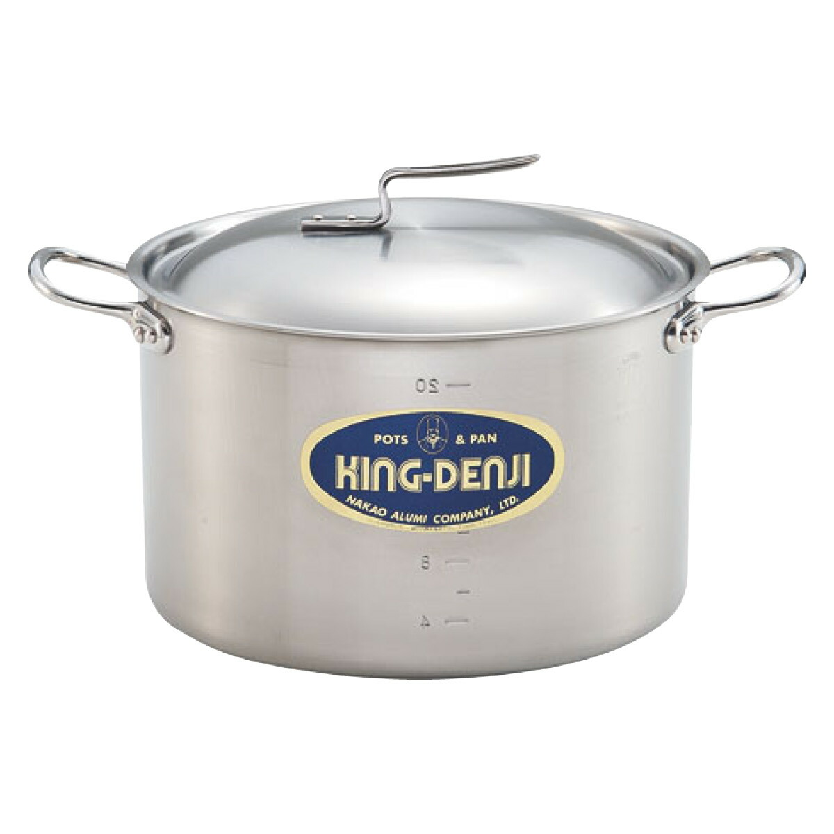 【全品送料無料中】 ニューキングデンジ 半寸胴鍋 24CM(7.5L)|メニューブックの達人店