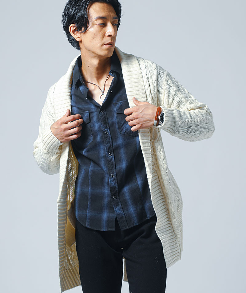 カーディガン メンズ トップス アウター ニット ロング 長袖 ケーブル編み 春 秋 冬 服 30代 40代 50代 Lojascarrossel Com Br