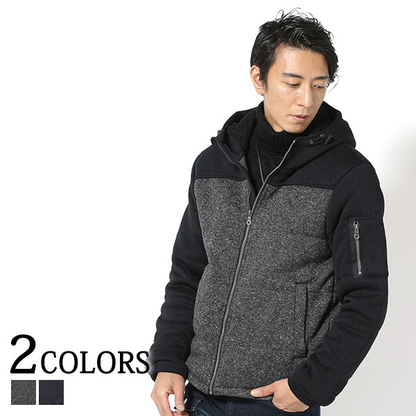 楽天市場 ジャケット メンズ アウター 中綿ジャケット ニット フリース ボア 切り替え 冬 30代 40代 50代 Menz Style メンズ スタイル