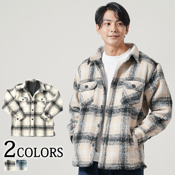 シャツジャケットメンズ シャツジャケット メンズ 春服 メンズ 春 シャツ ファッション 秋アウター メンズファッション チェックシャツ トップス ジャケット メンズアウター アウター オーバーサイズ チェック 長袖 メンズジャケット ジャケットメンズ 春物 メンズ春物
