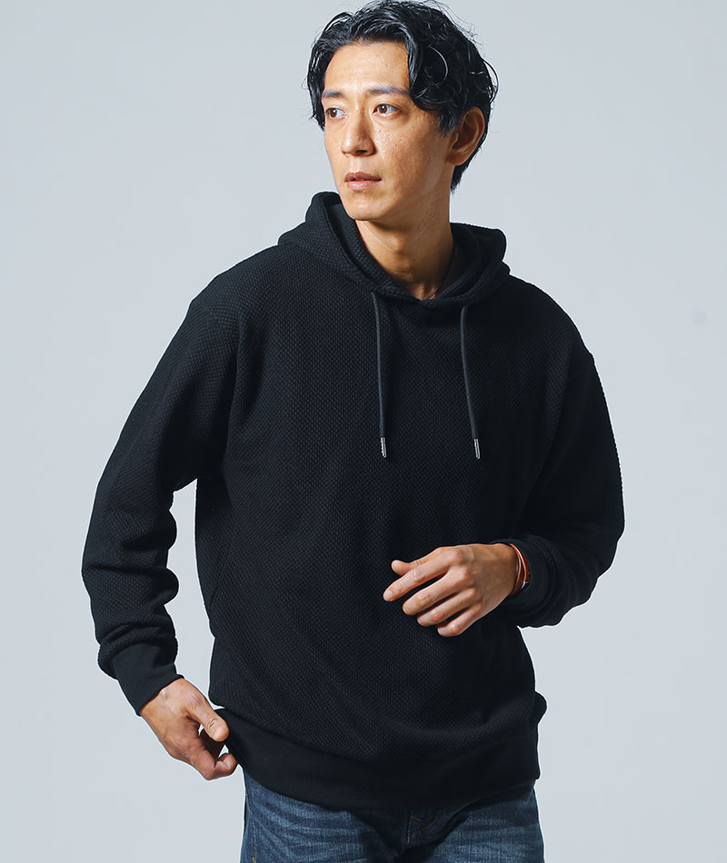 パーカー メンズ トップス プルオーバー 鹿の子 長袖 春 秋 服 30代 40代 50代 Kiev24 Com