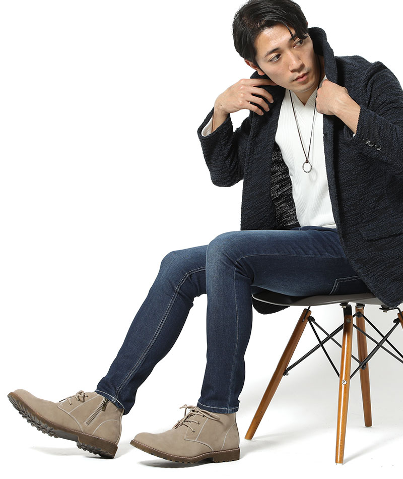 ブーツ メンズ シューズ チャッカブーツ 姿勢ジップ インチキスエード 秋冬 30補闕 40代 50代 Acilemat Com