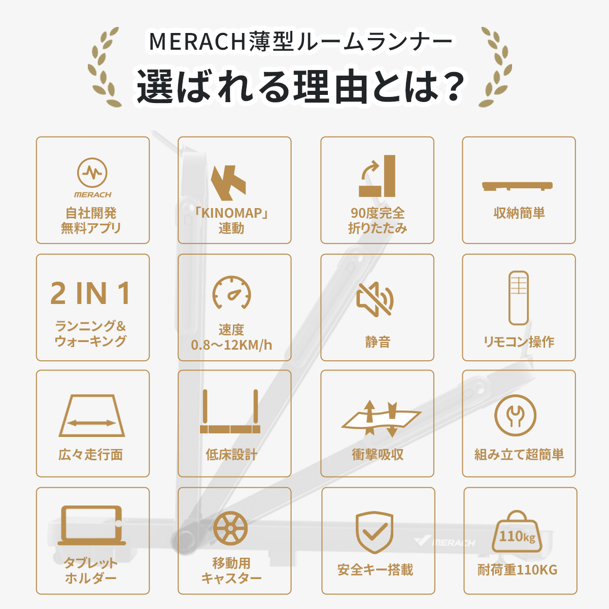 ◇最大2,023オフクーポン配布中 MERACH(メリック) ルームランナー