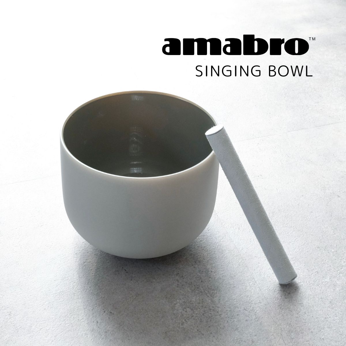 amabro SINGING BOWL シンギングボウル シンギングボール 8インチ リング セット 石英 ストレス 睡眠 瞑想 ヨガ 浄化 リラックス ヒーリング 癒し 癒しグッズ 倍音 音 置物 オブジェ インテリア マレット 楽器 打楽器 音色 チベット おしゃれ 20cm