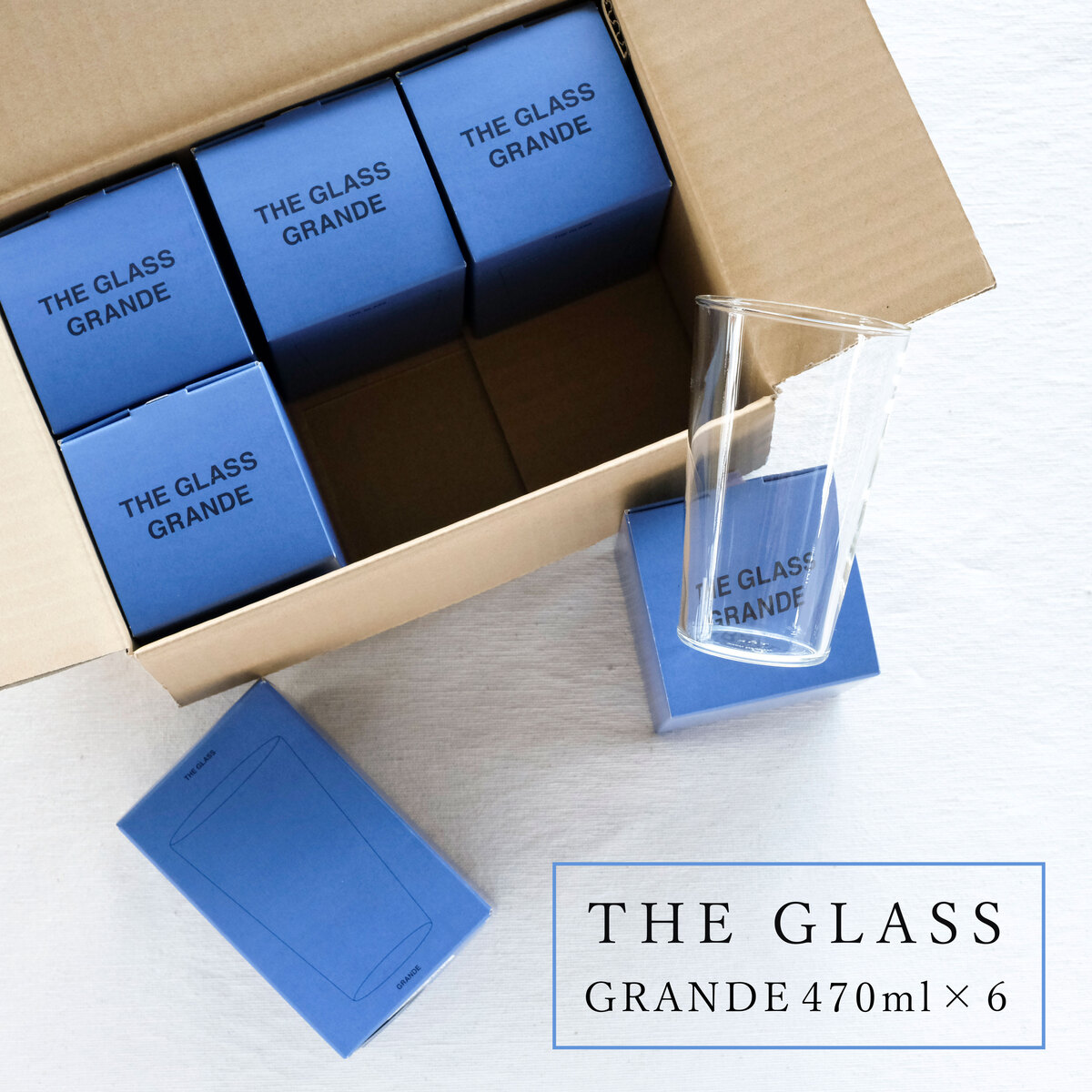 【6個セット】THE GLASS GRANDE 470ml ザグラス グランデサイズ 耐熱ガラス クリアー 日本製 ガラス 硝子 コップ 電子レンジ 食洗機 中川政七商店 耐熱ガラス HARIO ハリオ コーヒーカップ ティーカップ ビールグラス ビアカップ 軽量 父の日 女性 男性 おしゃれ 店舗｜インテリア雑貨mercato メルカート