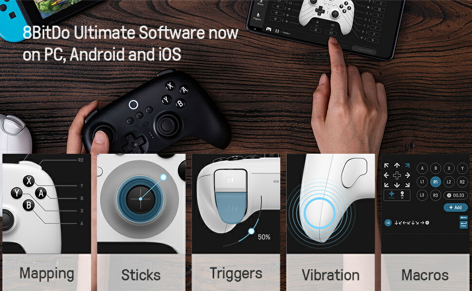 Amazon.co.jp: 8bitdo ultimate 充電ドックを備えたBluetooth
