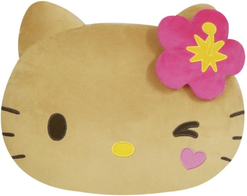 楽天市場】ハローキティ フェイスクッション ピンク 日焼けシリーズ