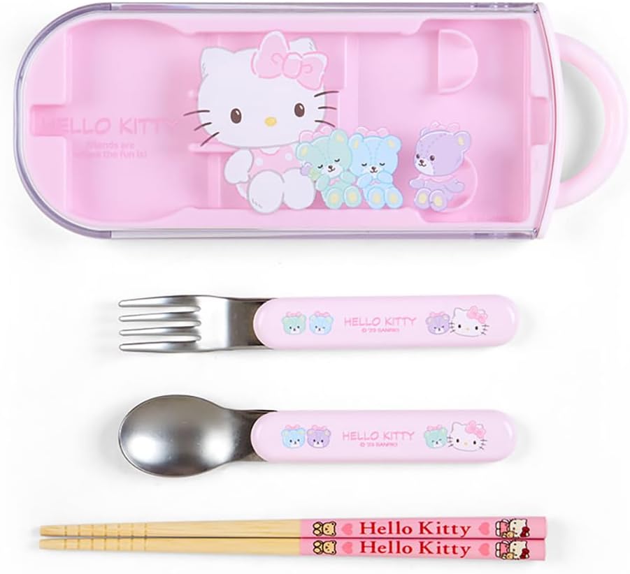 楽天市場】レリーフ付きランチトリオセット ハローキティ カトラリー