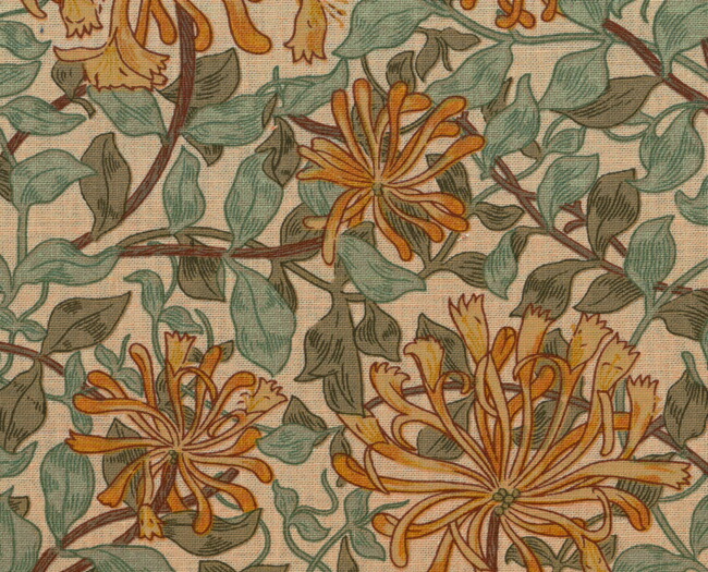 楽天市場】moda fabrics(モダ・ファブリックス)William Morris ウィリアムモリス シーチング生地＜Honeysuckle＞( ハニーサックル)＜BLACK(ディープレッドラック)＞8362-12 : リバティプリントショップmerci