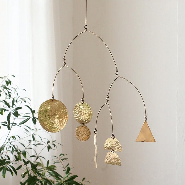 楽天市場】ブラスアレンジメント モビール 真鍮 デコレーション