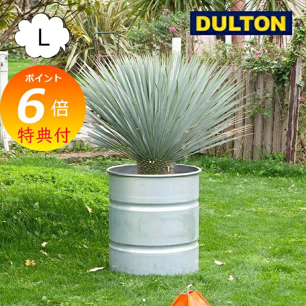 【特典付】 ガルバナイズド タンク L 12号鉢 植木鉢 ダルトン DULTON GALVANIZED TANK NBZ-0460L プランター フラワーポット ガーデニング 無骨 インダストリアル ガーデニング 園芸 おしゃれ 【送料無料 ポイント10倍】