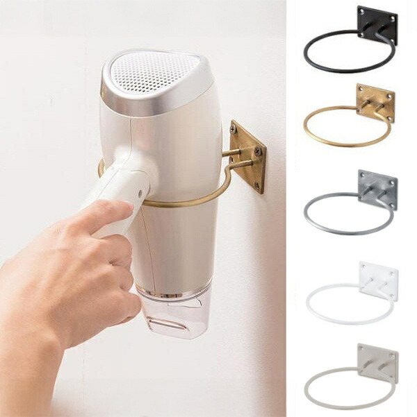 楽天市場 ドライヤーホルダー ブラック アンティークゴールド アンティーク風 アイアン ドライヤー 収納 おしゃれ メルシープレゼント 雑貨屋