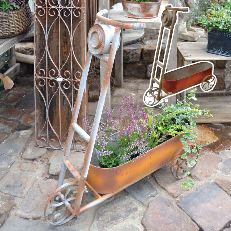 楽天市場】プランター ミニチュア付きティンプランター プランター