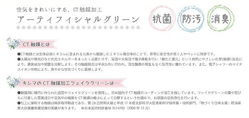 訳あり商品 消臭アーティフィシャルグリーン Lサイズ エクリア グリーン イミテーション フェイクグリーン 花 光触媒 Ct触媒 人工観葉植物 インテリアグリーン Cmdb Md