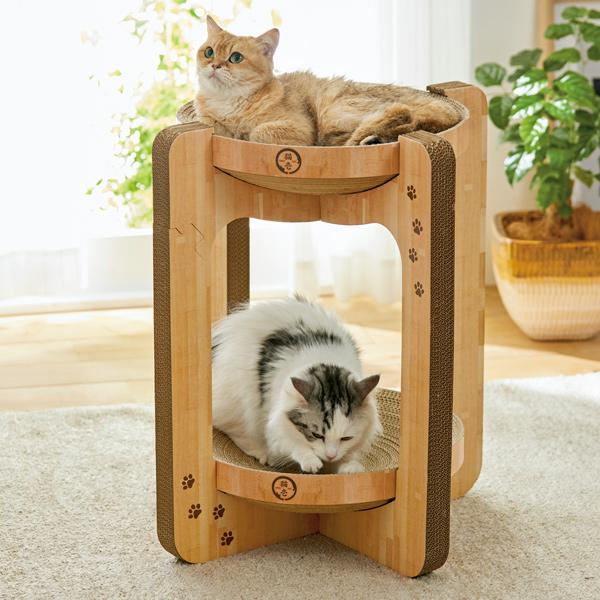 猫壱 バリバリボウルタワー XL 爪とぎ 爪みがき おもちゃ 猫用品 ペット用品 猫壱