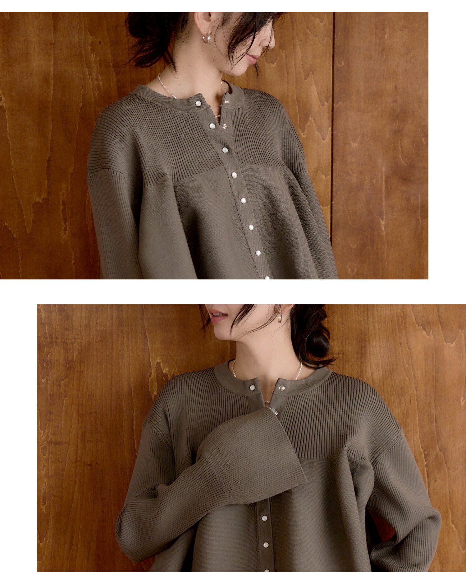 SHIORI×MERI ボリュームペプラムカーディガン(グレーブラウン) 楽天市場】SHIORI×MERI ボリュームペプラムカーデ : meri