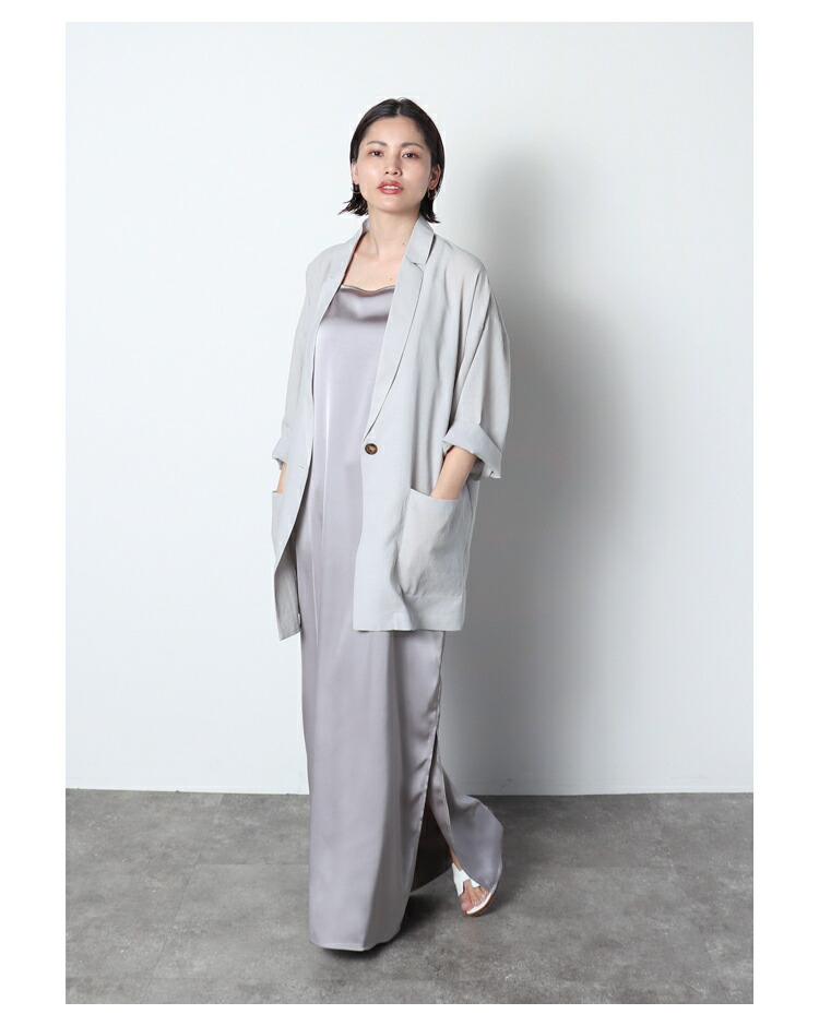 シアー八分袖ジャケット