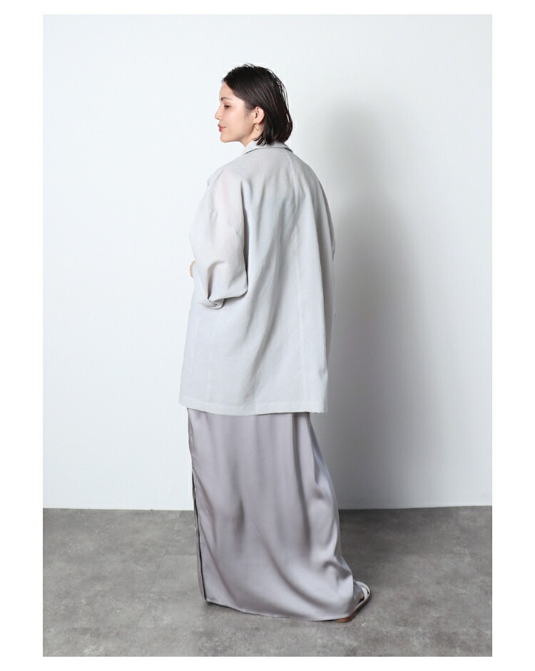 シアー八分袖ジャケット