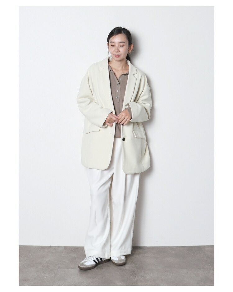 ソフトジャケットコート ※12月4日20時オフホワイト再販いたします※