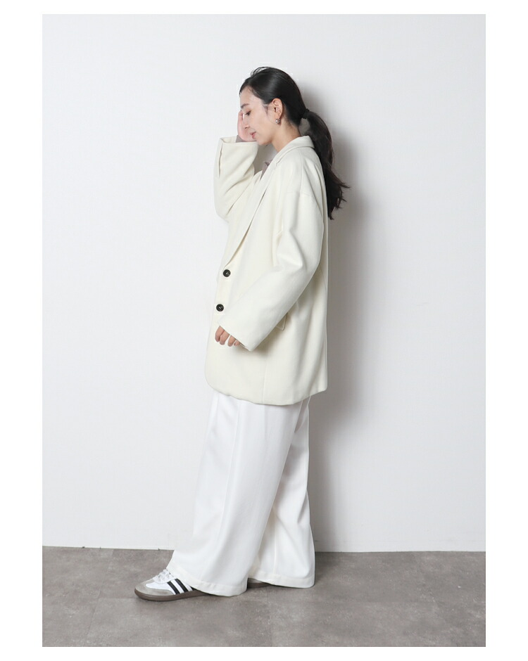 ソフトジャケットコート ※12月4日20時オフホワイト再販いたします※