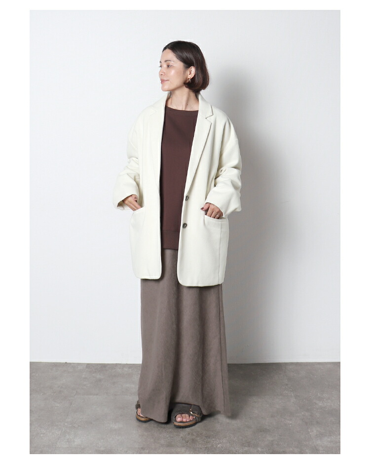 ソフトジャケットコート ※12月4日20時オフホワイト再販いたします※