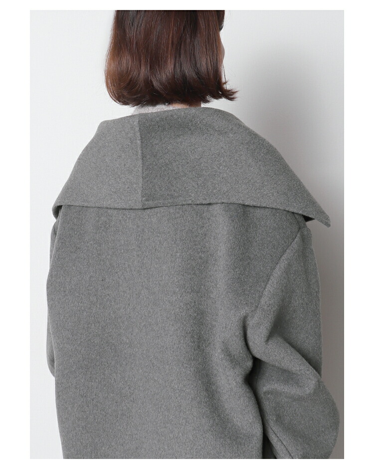 ハーフハンドメイド ロングコート ※12月8日20時グレー・ダークネイビー