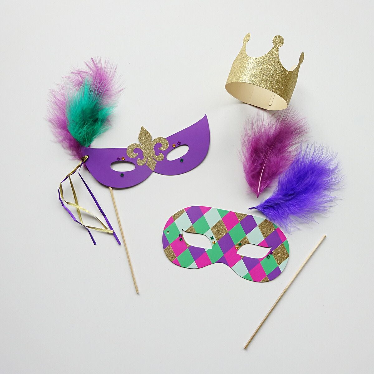 仮装 マスク 子供 バースデーパーティ 仮装パーティ ドレスアップ Kit 誕生日会 なりきり Crowns 大人 Masks