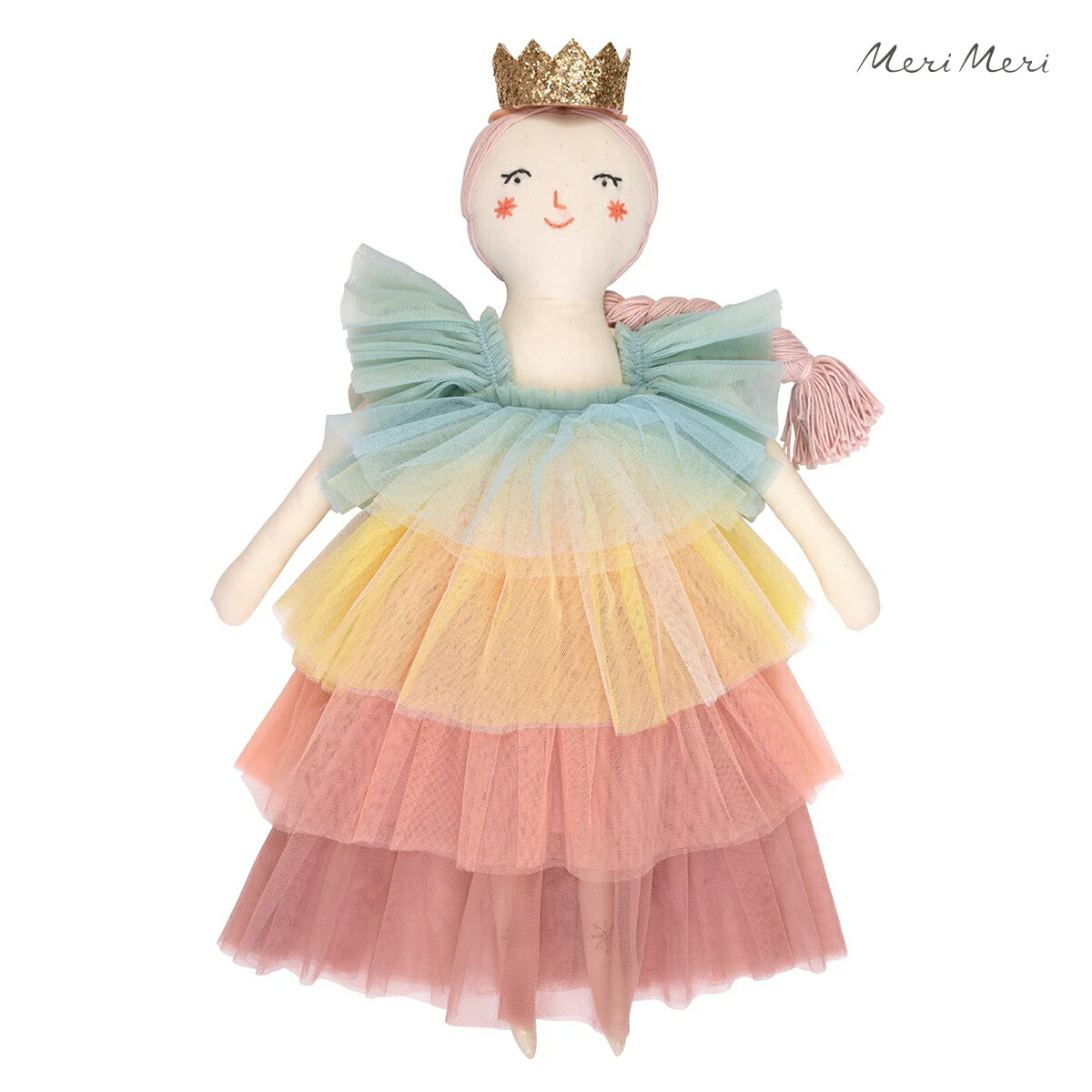 人形　フリルドール doll ごっこ遊び キッズ 女の子 コレクションドール 誕生日プレゼント クリスマスプレゼント Rainbow Ruffle Princess Doll