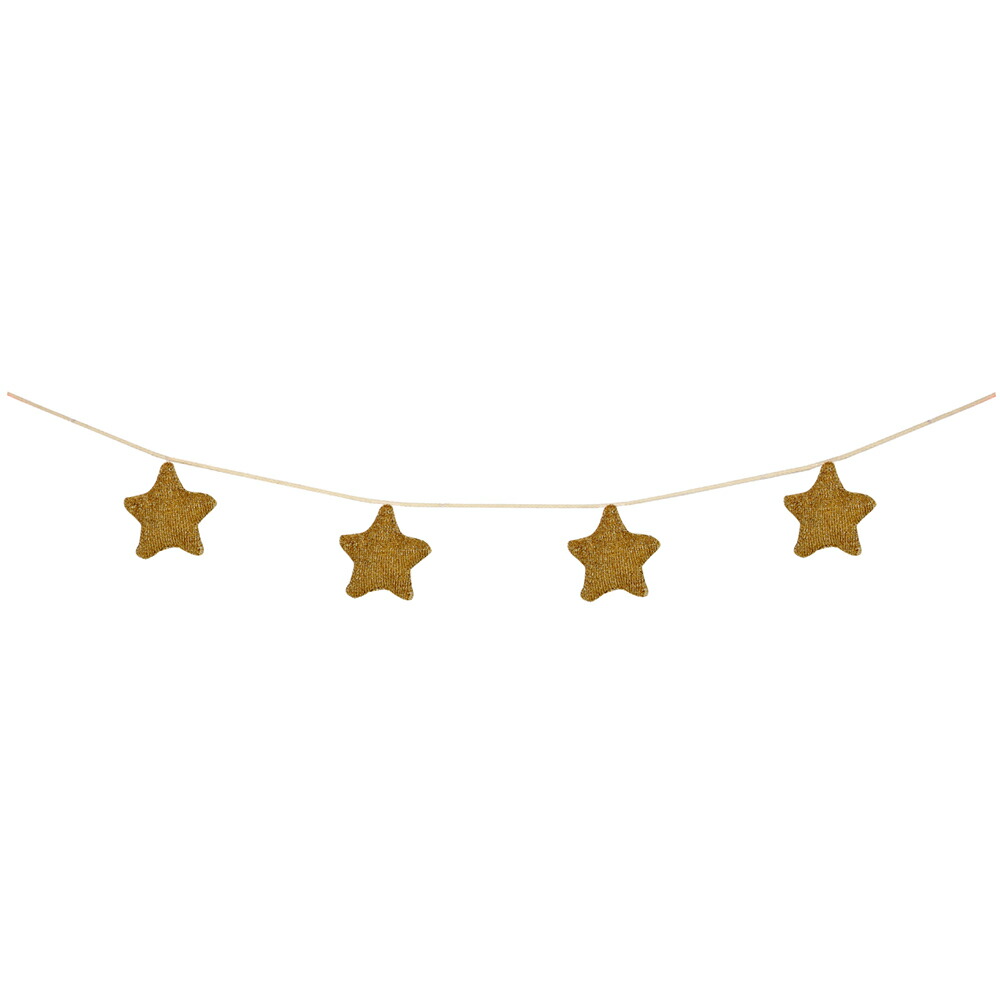 Meri Meri メリメリ GOLD KNITTED STAR GARLAND