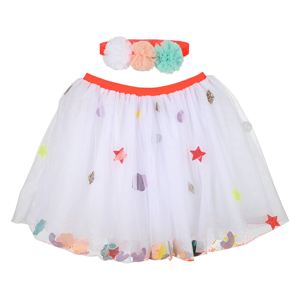 Meri Meri メリメリ White Sequin Tutu Headband チュチュ ヘッドバンド おしゃれ かわいい 子供 キッズ インスタ映え 仮装アイテム コスチューム Tajikhome Com