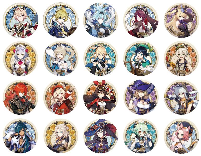 楽天市場】原神 公式グッズ 正規品 旅人 キャラクター 缶バッジ