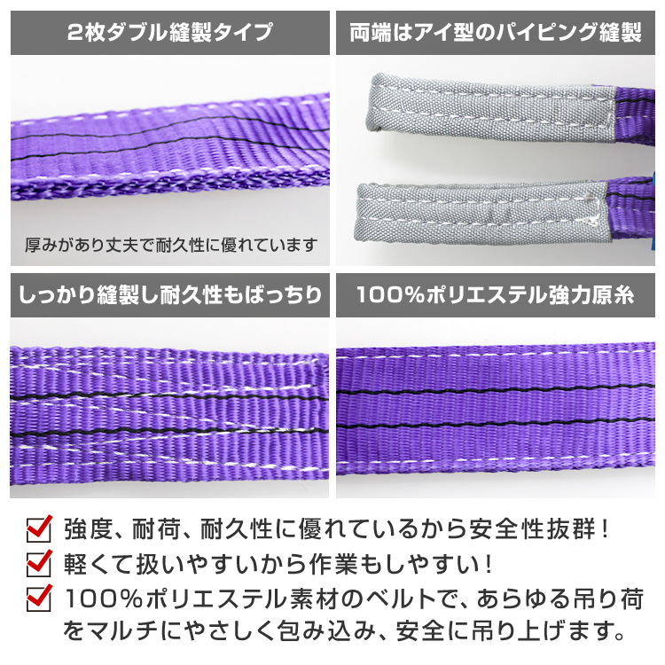 高評価の贈り物 スリングベルト 1.5m 幅25mm 使用荷重1000kg 玉掛け ナイロンスリング 1t 高品質 ベルトスリング  ナイロンスリングベルト 繊維ベルト 吊ベルト 荷吊りベルト ロープ 牽引 クレーンロープ クレーンベルト 運搬 fucoa.cl