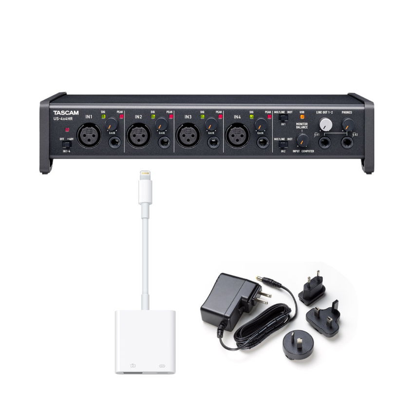 TASCAM US-4x4HR ピアノや様々な楽器の収録に使えるステレオ収録セット
