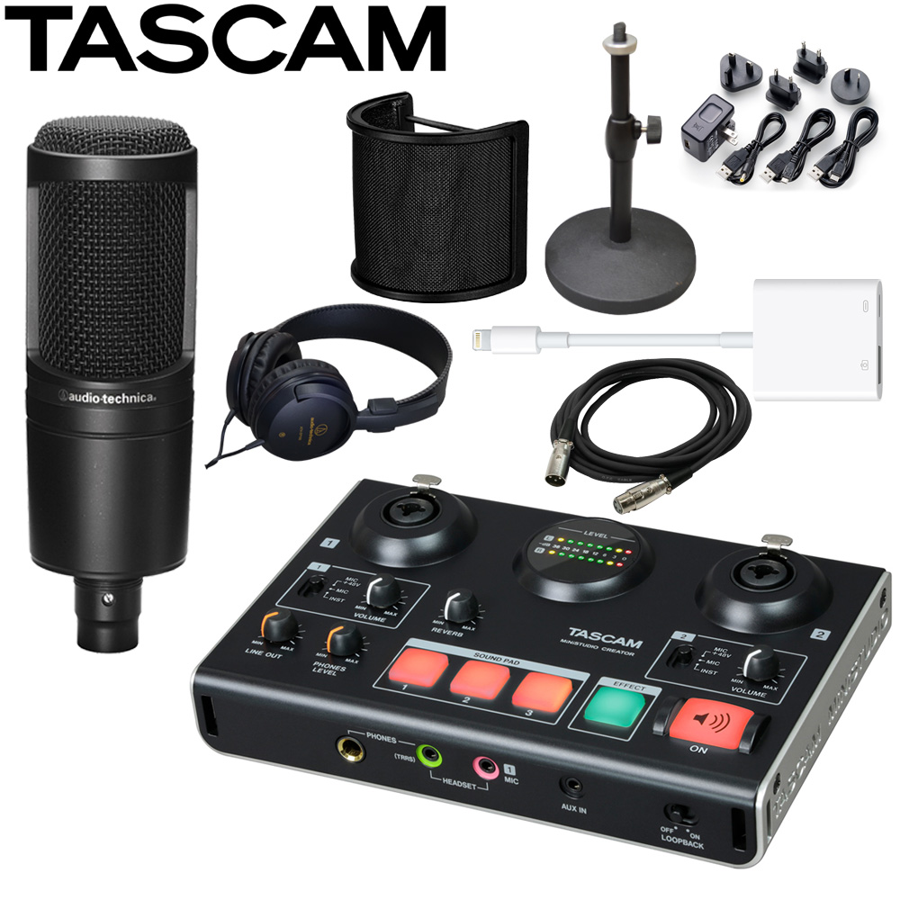 【楽天市場】TASCAM US-42B + audio-technica AT2020