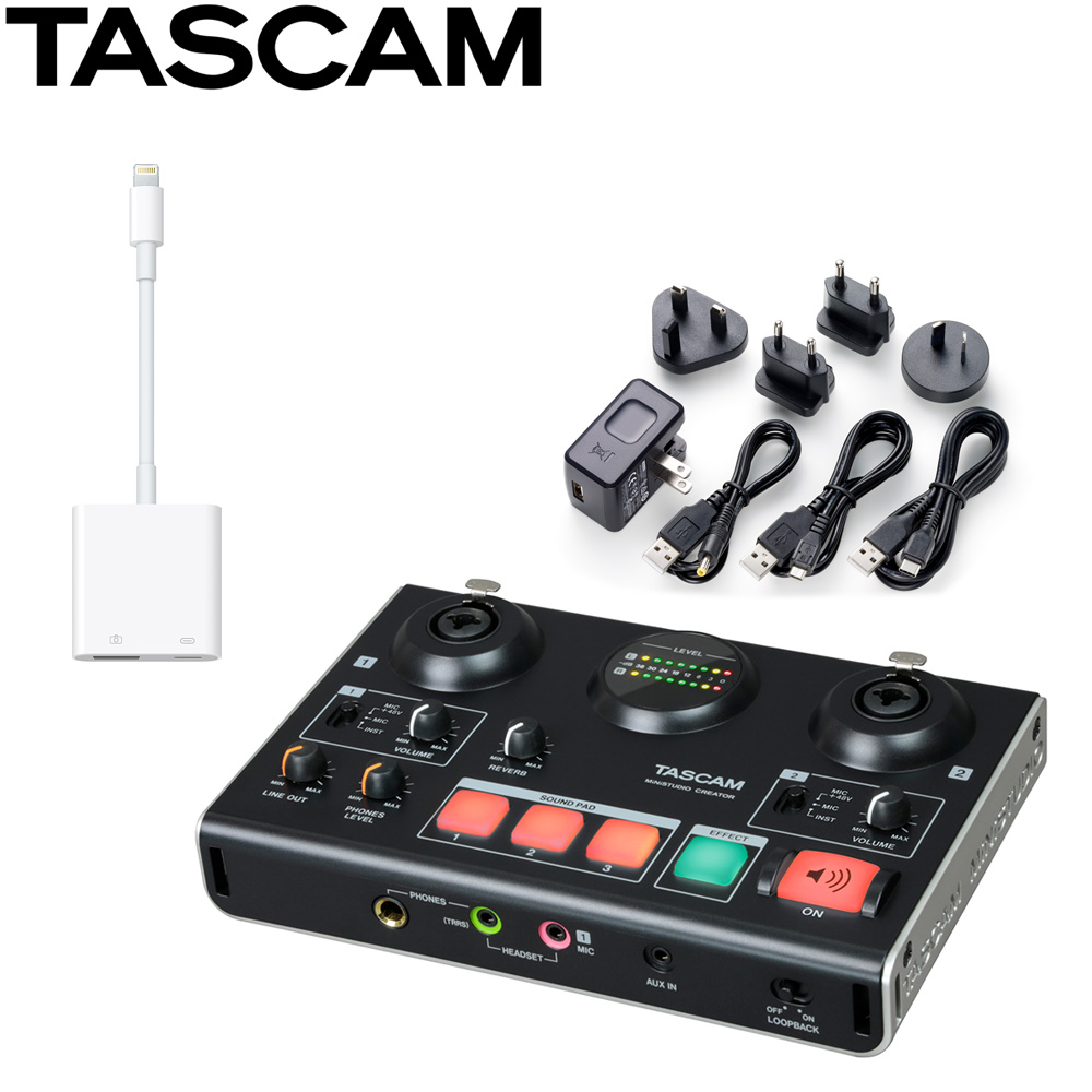 楽天市場】TASCAM US-42B オーディオインターフェイス + ダイナミック