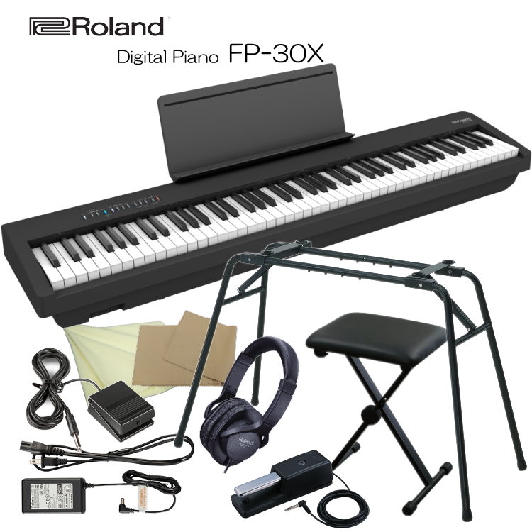 正規 5セット限定特価□ローランド 電子ピアノ FP-30X ブラック Roland