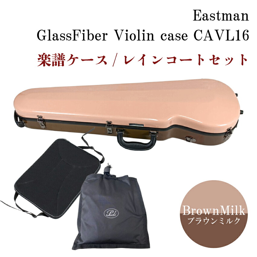 イーストマン　4/4 バイオリン本体　ケース付き 付属品あり EASTMAN バイオリンハードケース 4/4 ミルクティCAVL-16A バイオリン