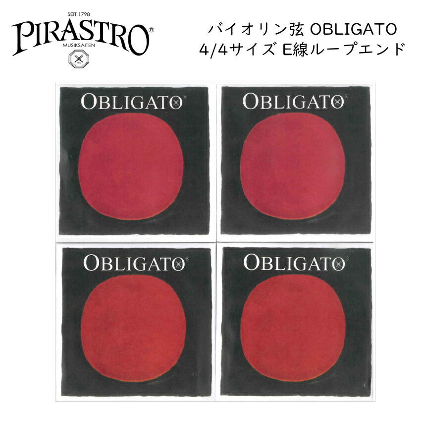 PIRASTRO EADG線セット 3139 4112 4113 4114 バイオリン 弦 OBLIGATO オブリガート ピラストロ ループエンド シルバー アルミナイロン弦【メール便送料無料】