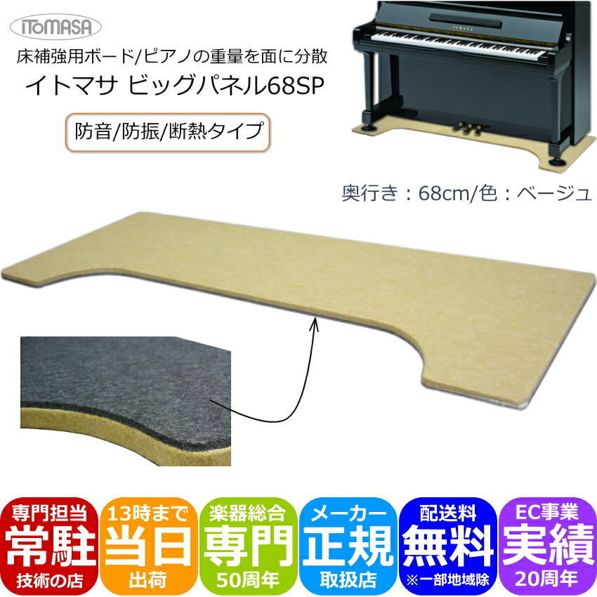 楽天市場】定番【防音/断熱】ピアノ用 床補強ボードSP グレイ