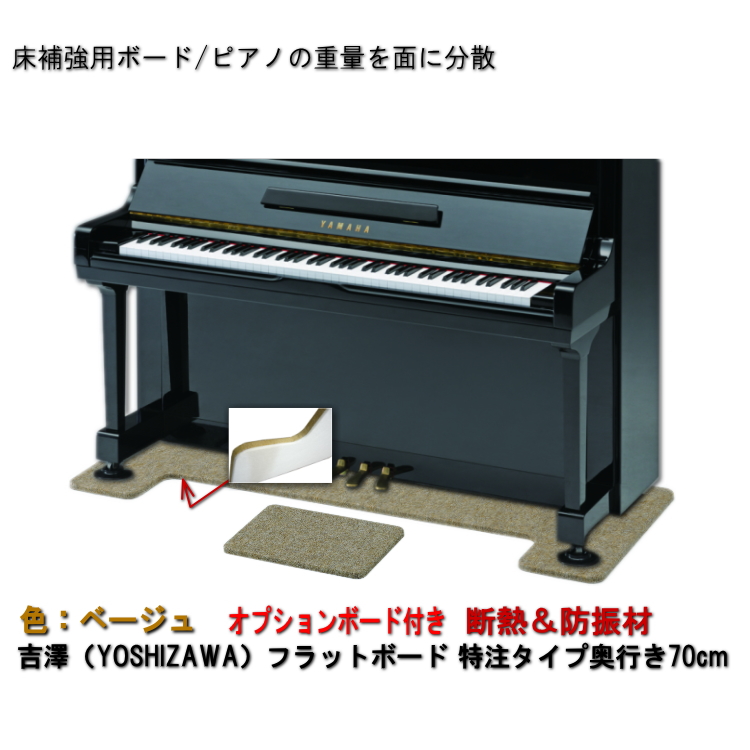 楽天市場】【ワイド：70cmタイプ】ピアノ用 床補強ボード：吉澤