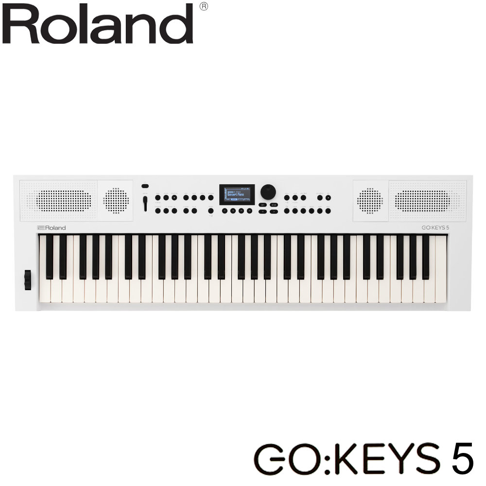 Roland 高音質 電子キーボード GO KEYS 5 WH 白 ホワイト ライブ等にも｜楽器のことならメリーネット