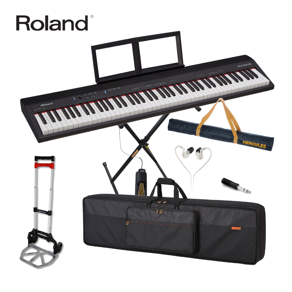 1年保証』 値下げ 美品 Roland GO-61P スタンド、フットペダルセット