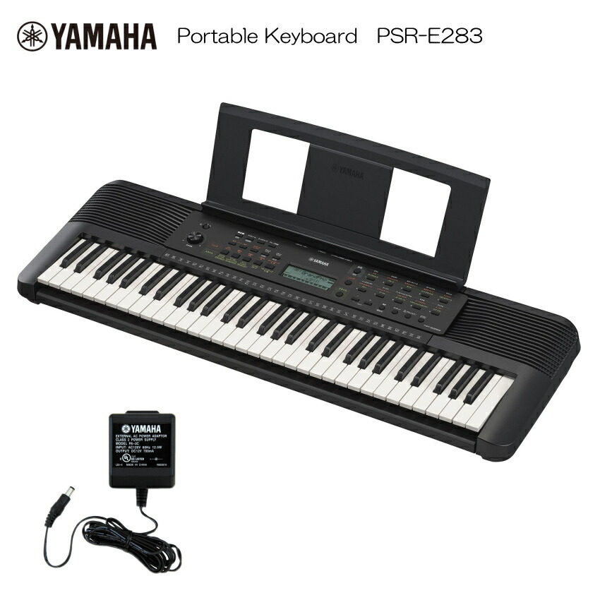 楽天市場】ヤマハ ポータブル キーボード PSR-E383 ピアノ
