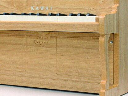 カワイミニピアノアップライトピアノナチュラル1154木製ミニピアノ河合楽器KAWAI