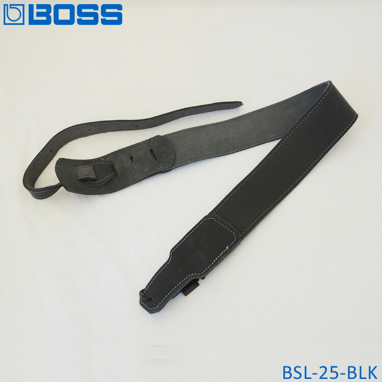 BOSS ギターストラップ BSL-25-BLK ボス レザーストラップ【メール便送料無料】